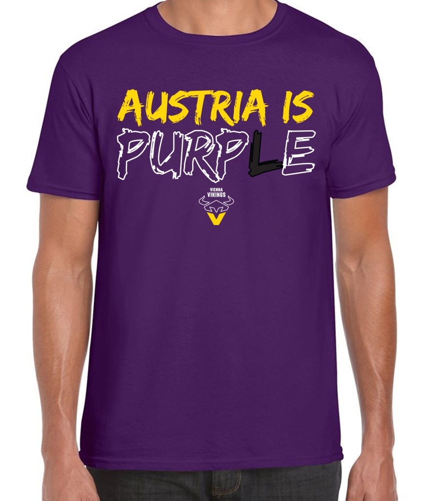 T-Shirt Austria is purple 24 L Lila